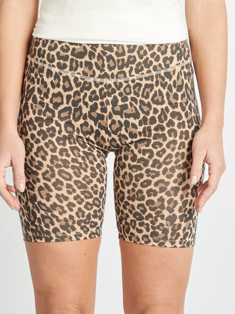 Pantalón corto ciclista BEIGE - Kiabi