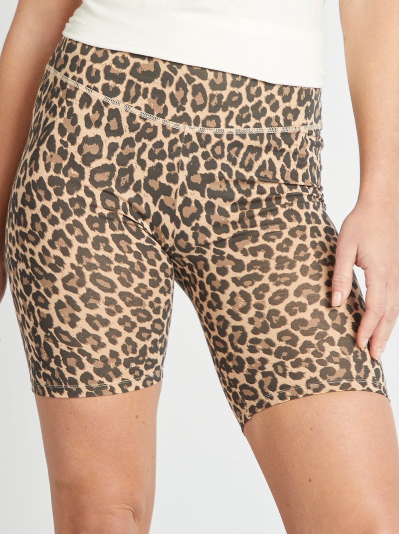 Pantalón corto ciclista BEIGE - Kiabi