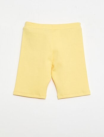 Pantalón corto ciclista de canalé