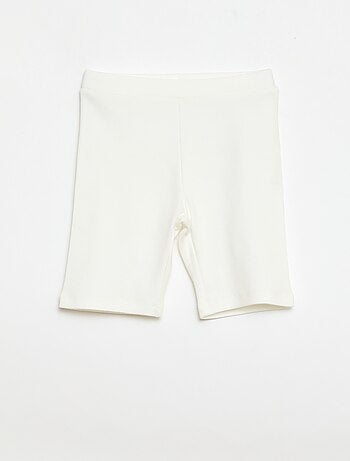 Pantalón corto ciclista de canalé