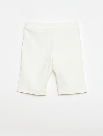 Pantalón corto ciclista de canalé