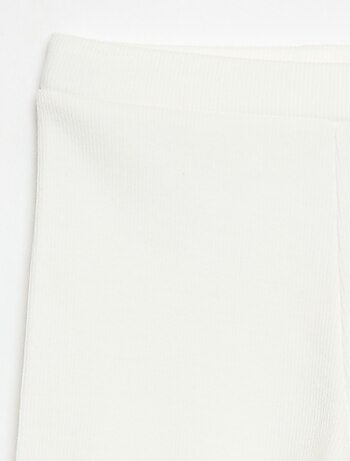 Pantalón corto ciclista de canalé