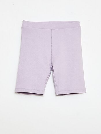 Pantalón corto ciclista de canalé