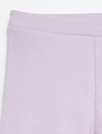 Pantalón corto ciclista de canalé