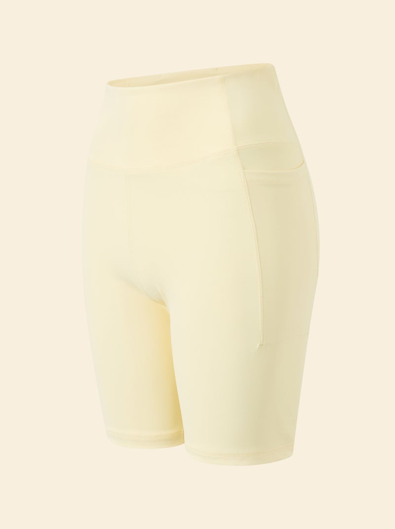 Pantalón corto ciclista deportivo - (ekstract) Amarillo - Kiabi