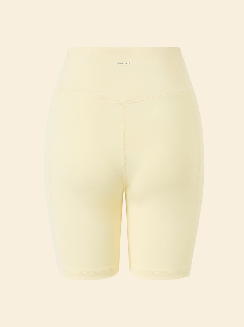 Pantalón corto ciclista deportivo - (ekstract) Amarillo - Kiabi