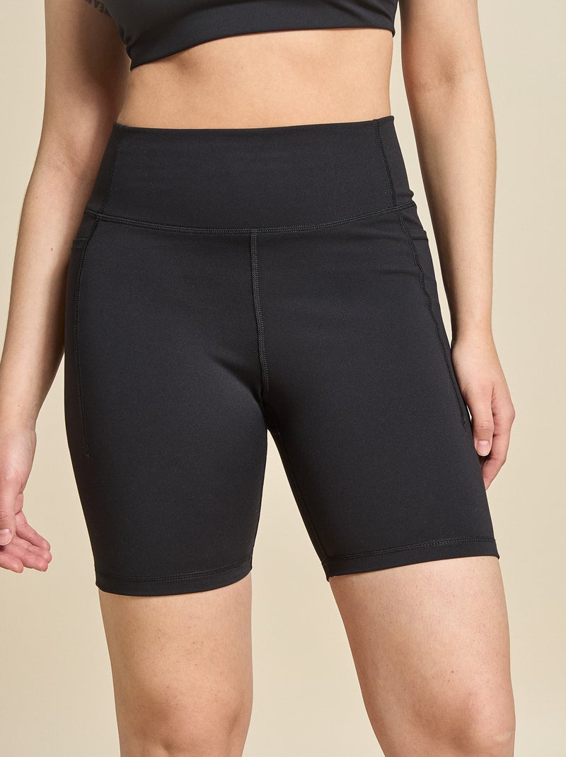 Pantalón corto ciclista deportivo - (ekstract) Negro - Kiabi