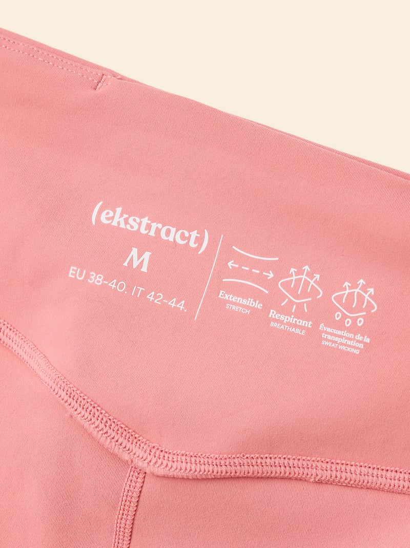 Pantalón corto ciclista deportivo - (ekstract) Rosa - Kiabi