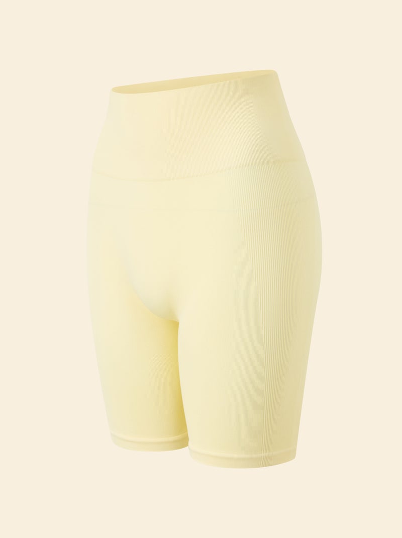 Pantalón corto ciclista deportivo sin costuras - (ekstract) Amarillo - Kiabi