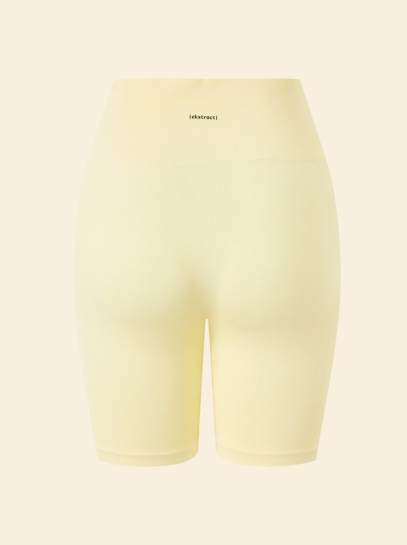 Pantalón corto ciclista deportivo sin costuras - (ekstract) Amarillo - Kiabi