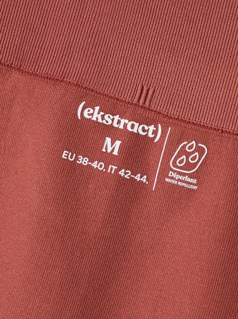 Pantalón corto ciclista deportivo sin costuras - (ekstract) Marron - Kiabi