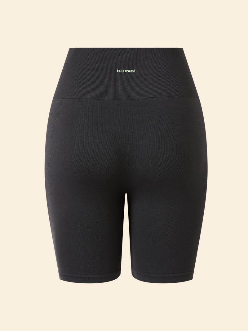 Pantalón corto ciclista deportivo sin costuras - (ekstract) Negro - Kiabi