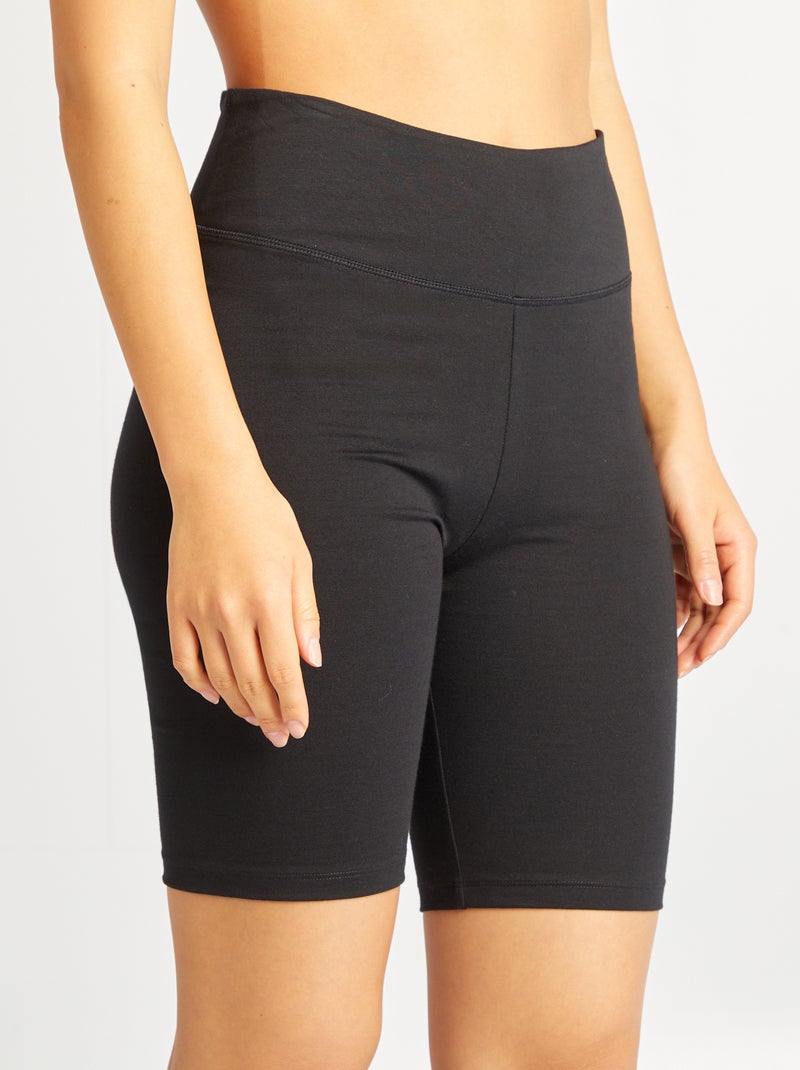 Pantalón corto ciclista negro - Kiabi