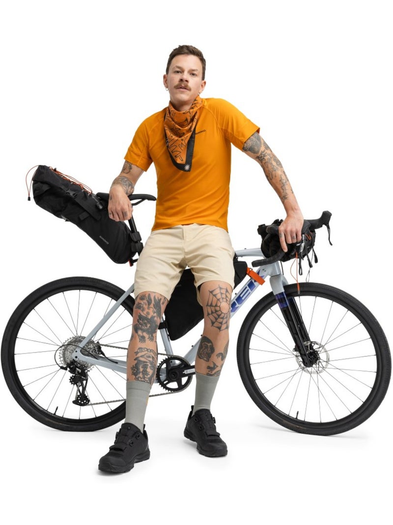 Pantalón corto cicloturismo hombre ciclismo hombre daytrip camel Beige - Kiabi