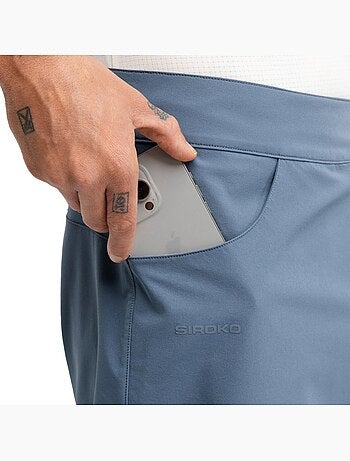 Pantalón corto cicloturismo hombre ciclismo hombre daytrip indigo