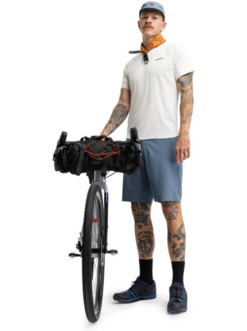 Pantalón corto cicloturismo hombre ciclismo hombre daytrip indigo - Kiabi
