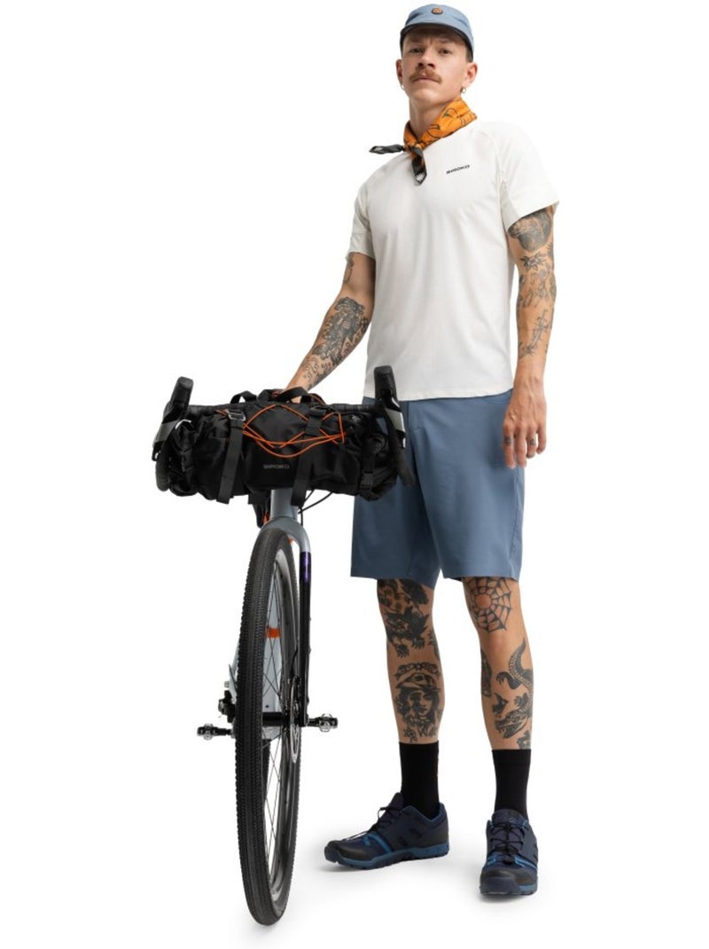 Pantalón corto cicloturismo hombre ciclismo hombre daytrip indigo Azul - Kiabi