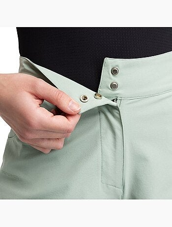 Pantalón corto cicloturismo mujer ciclismo mujer turf gray