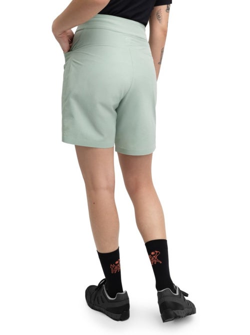 Pantalón corto cicloturismo mujer ciclismo mujer turf gray - Kiabi