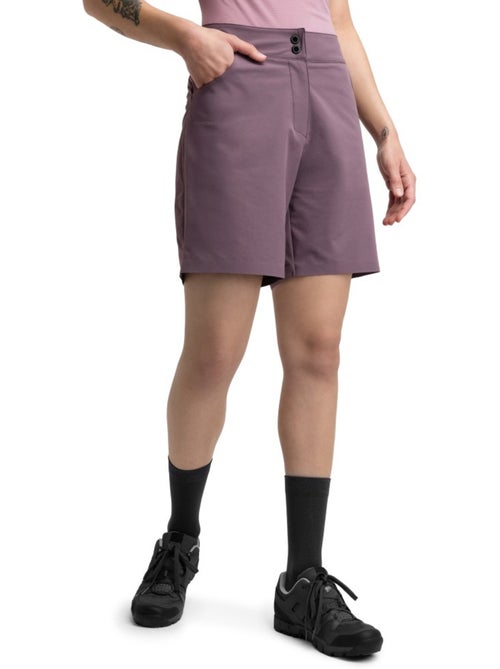 Pantalón corto cicloturismo mujer ciclismo mujer turf - Kiabi