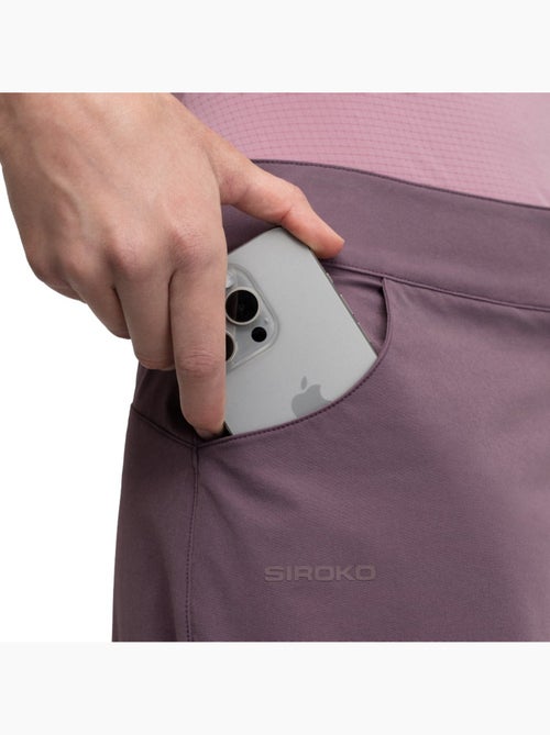 Pantalón corto cicloturismo mujer ciclismo mujer turf - Kiabi