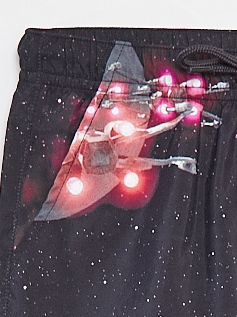Pantalón corto con 2 bolsillos estampado 'Star Wars' NEGRO - Kiabi