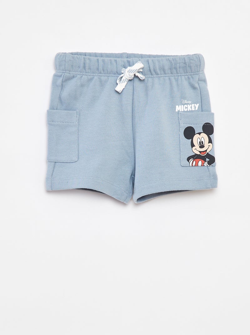Pantalón corto con bolsillos 'Mickey' AZUL - Kiabi