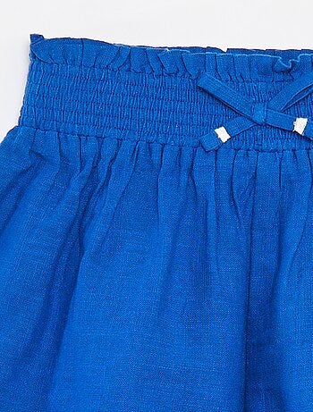 Pantalón corto con bordado inglés