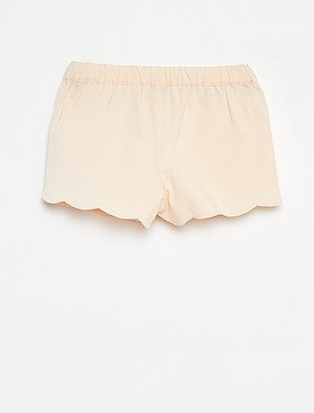 Pantalón corto con bordado inglés