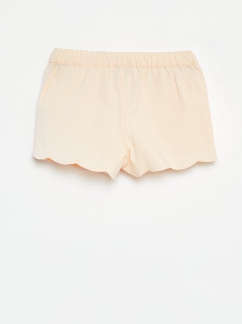 Pantalón corto con bordado inglés - Kiabi