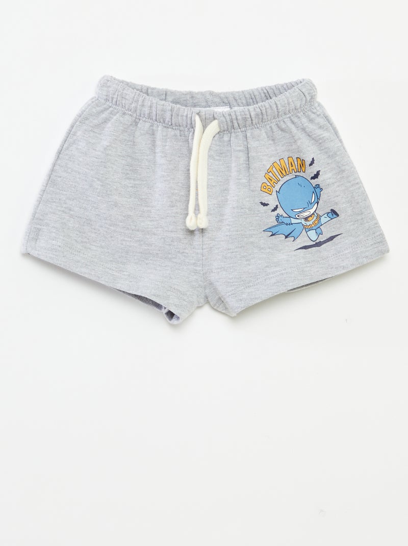 Pantalón corto con cintura elástica 'DC Comics' GRIS - Kiabi