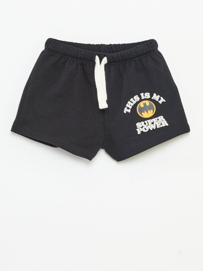 Pantalón corto con cintura elástica 'DC Comics' NEGRO - Kiabi