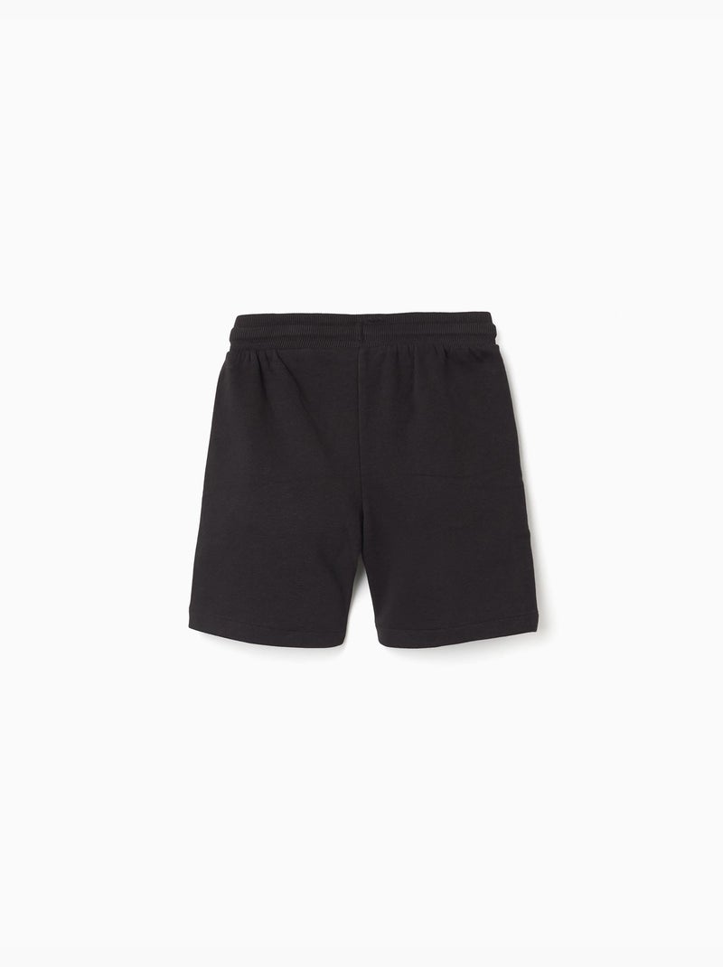 Pantalón corto con cordón y bolsillos Negro Negro - Kiabi
