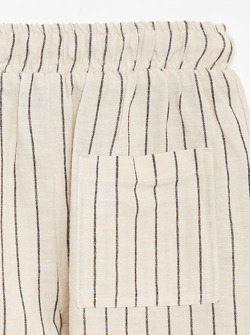 Pantalón corto con estampado - Kiabi