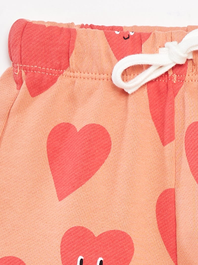 Pantalón corto con estampado Grafik Edition Naranja - Kiabi