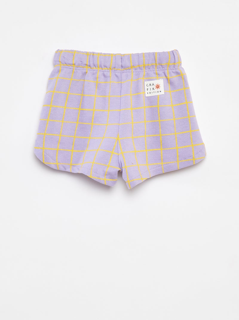Pantalón corto con estampado Grafik Edition Purpura - Kiabi
