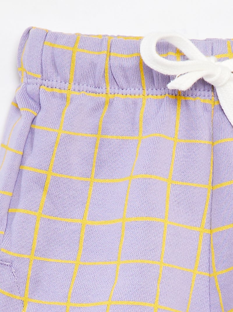Pantalón corto con estampado Grafik Edition Purpura - Kiabi