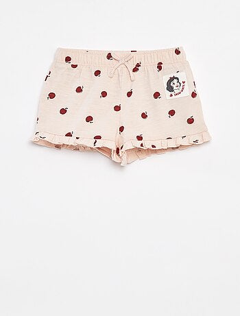 Pantalón corto con estampado y volantes 'Disney'