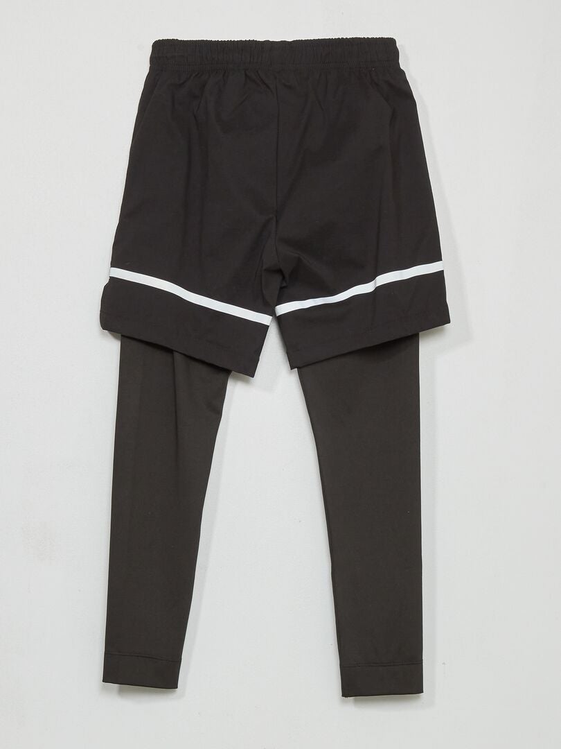 Pantalón corto con legging Negro - Kiabi