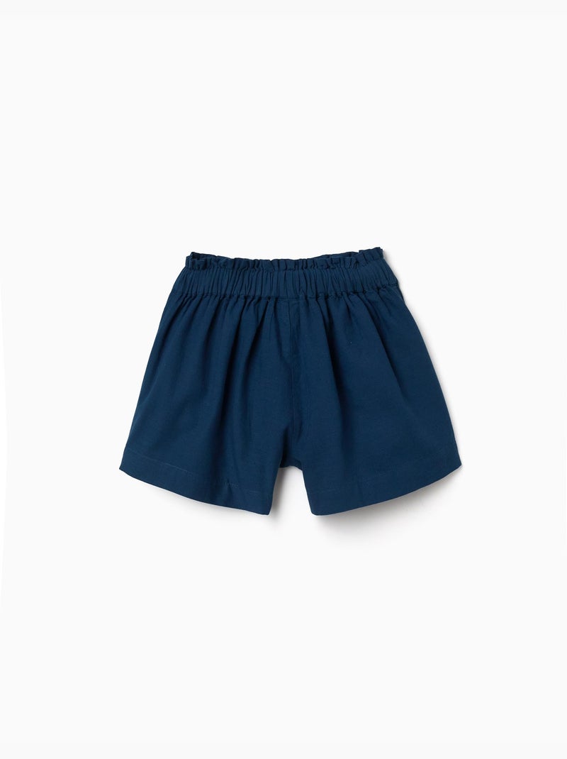 Pantalón corto de algodón con cintura elástica You&Me Azul Azul - Kiabi