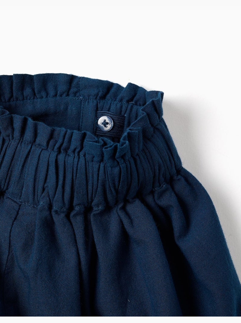 Pantalón corto de algodón con cintura elástica You&Me Azul Azul - Kiabi