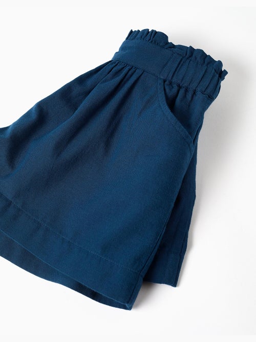 Pantalón corto de algodón con cintura elástica You&Me - Kiabi Pantalón corto de algodón con cintura elástica You&Me - Kiabi