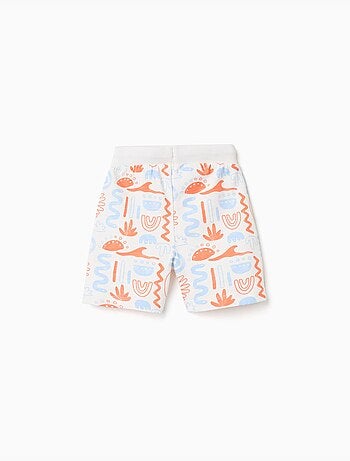 Pantalón corto de algodón con estampado