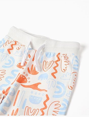Pantalón corto de algodón con estampado