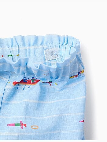 Pantalón corto de algodón con estampado Carolina Celas x Zippy