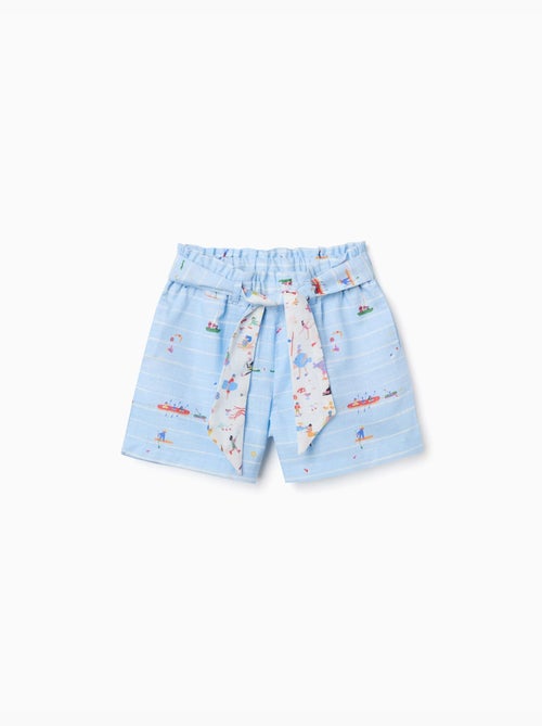 Pantalón corto de algodón con estampado Carolina Celas x Zippy - Kiabi Pantalón corto de algodón con estampado Carolina Celas x Zippy - Kiabi