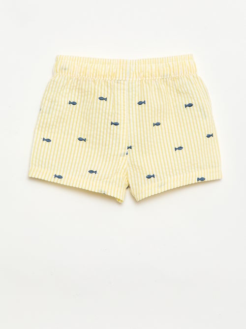 Pantalón corto de baño estampado - Kiabi