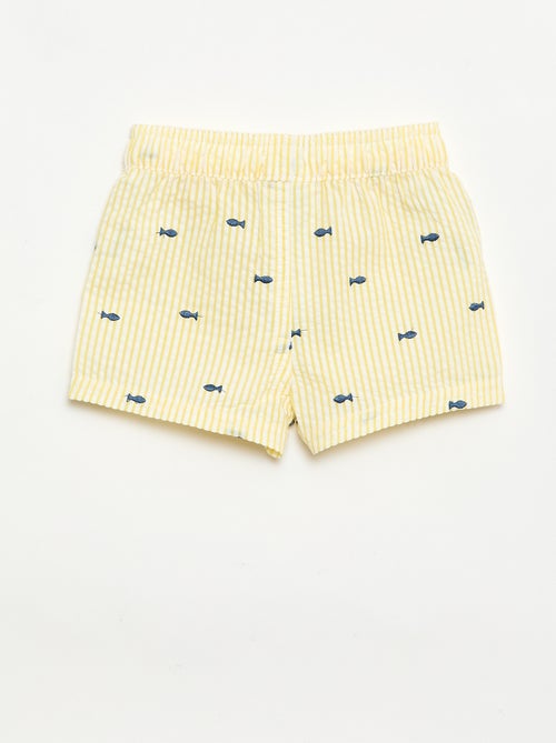 Pantalón corto de baño estampado - Kiabi