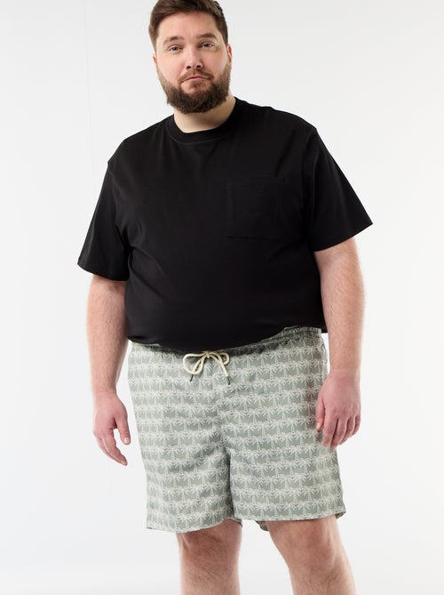 Pantalón corto de baño estampado - Kiabi