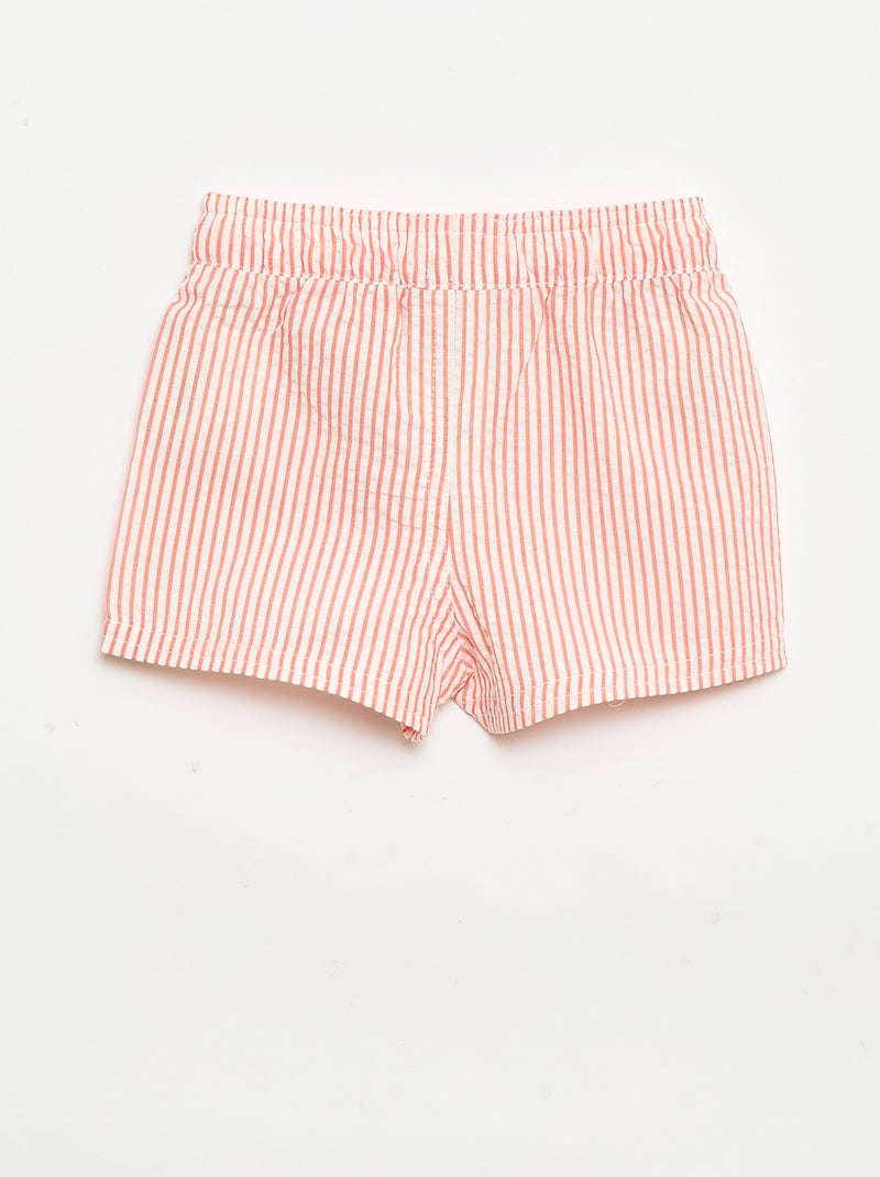 Pantalón corto de baño estampado Rojo - Kiabi